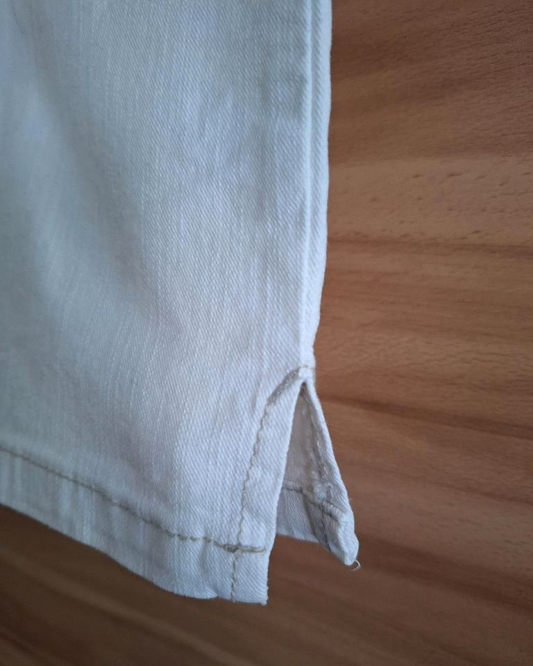 Jeans Hose, weiß, 3/4 Länge, kurz, Gr. 44 in Erding