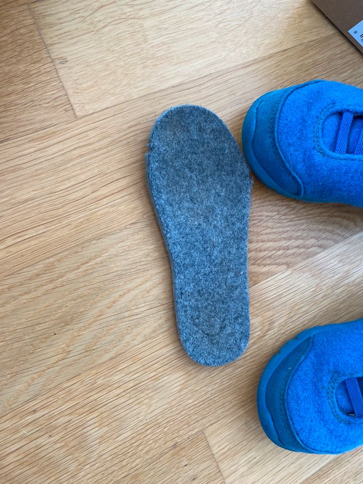 Schuhe - Giesswein merino runners kids  Größe 26 blau in Taunusstein