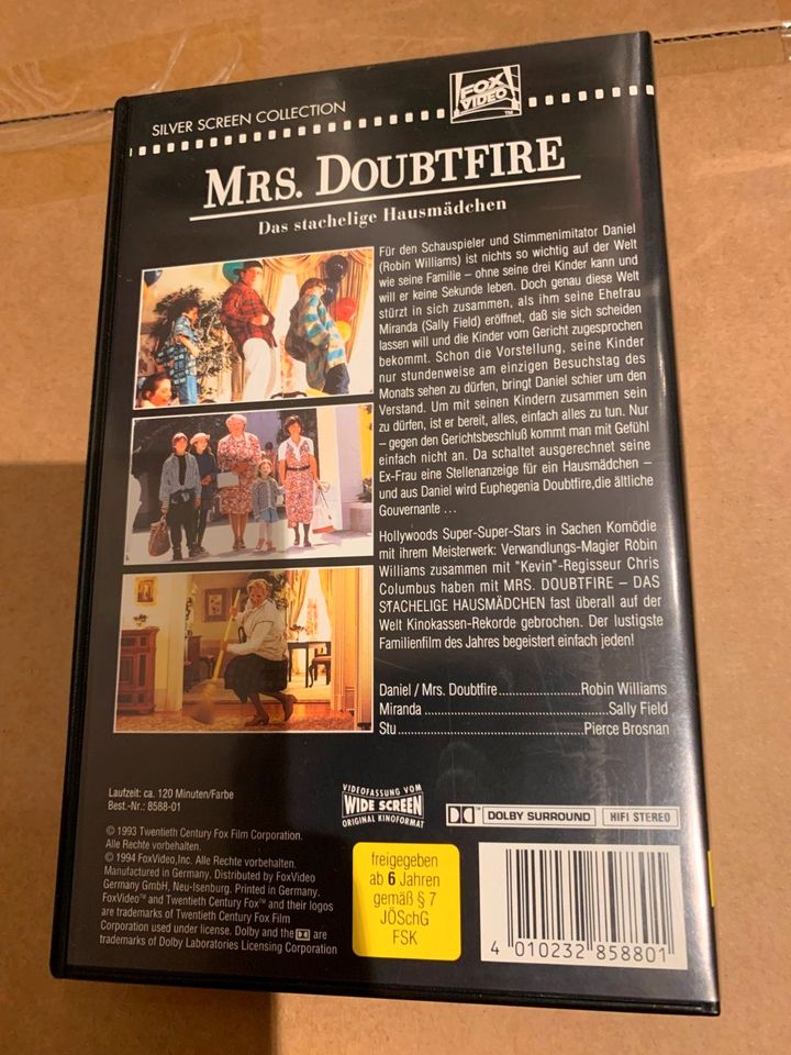 VHS - Forever Young - Mrs Doubtfire - e-mail für Dich - u. a. in Schwetzingen