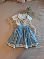 Dirndl blau Blumen mit Bluse München - Trudering-Riem Vorschau