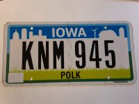 Nummernschild USA Iowa Polk Kr. München - Unterschleißheim Vorschau