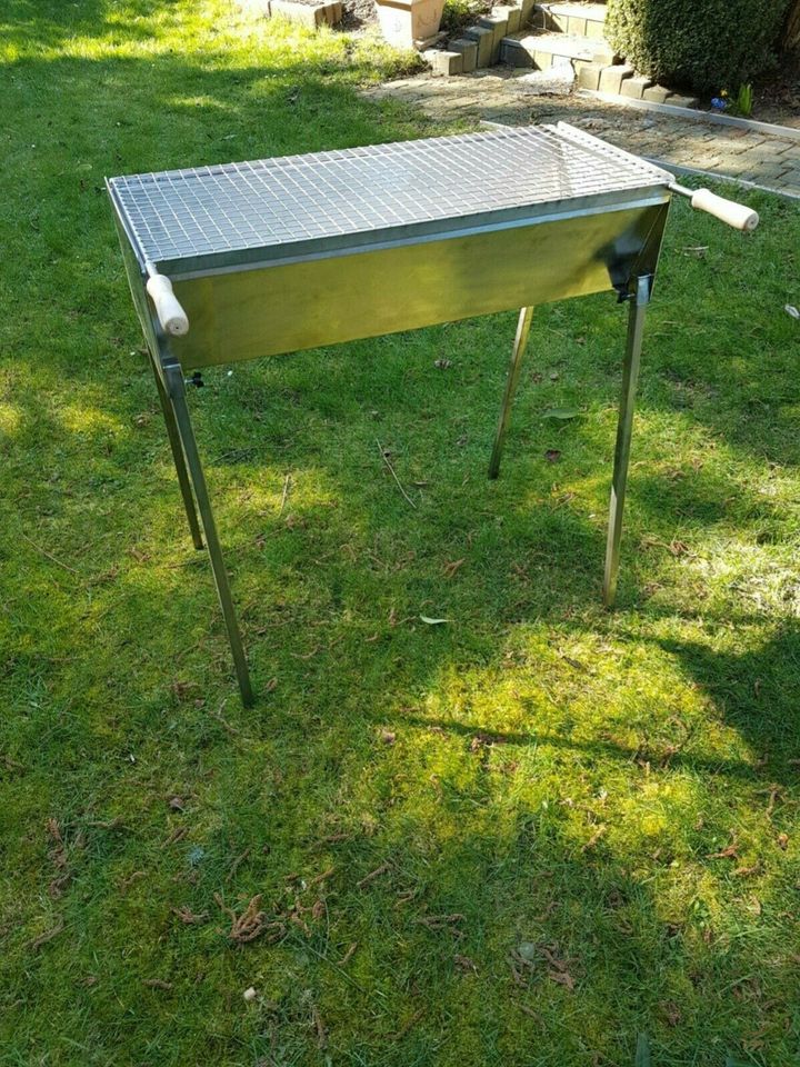 Edelstahlgrill ,Holzkohlegrill,Mangal Ein für Alles 600 X 350 mm in Bielefeld