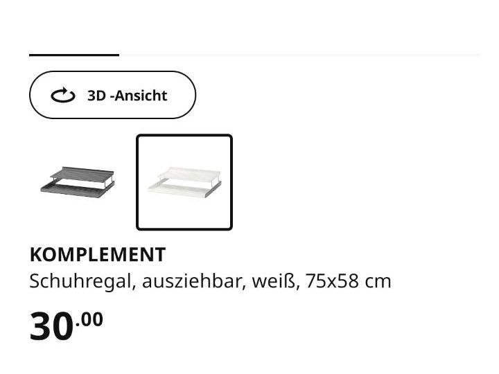 IKEA Komplement PAX Schuh Schublade in Berlin