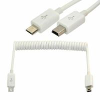 USB Micro auf Mini usb Typ B Stecker Kabel Adapter Spiralkabel Baden-Württemberg - Karlsruhe Vorschau