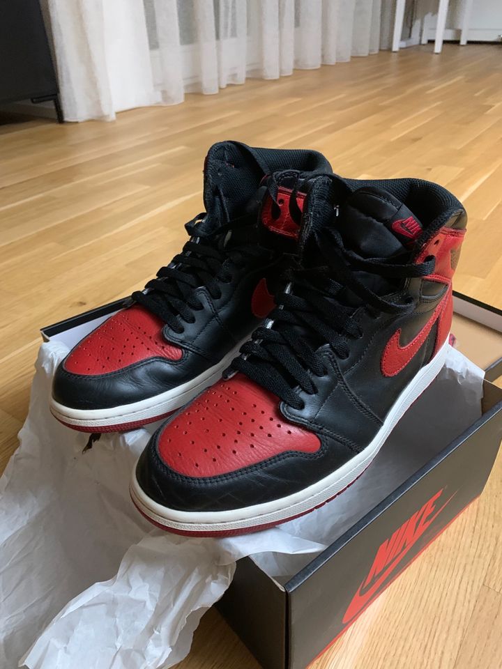 Nike Air Jordan 1 High bred banned 2016 us10/ 44 in Baden-Württemberg -  Schwäbisch Gmünd | eBay Kleinanzeigen ist jetzt Kleinanzeigen