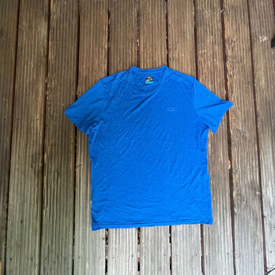 Funktions- T-Shirt von Icebreaker Merino (XL Herren) blau in Heidelberg