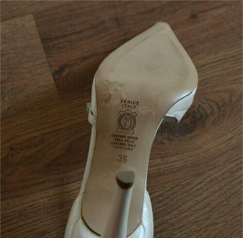 italienische Schuhe Pumps High Heels Moda di Fausto Italy weiß 36 in Pegnitz