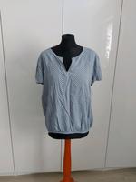 MONTEGO bluse Tunika viskose graublau weiss 44 Hessen - Fulda Vorschau