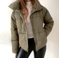 Free People Bomber Steppjacke Olive Khaki Winterjacke Oversized Nordrhein-Westfalen - Lippstadt Vorschau