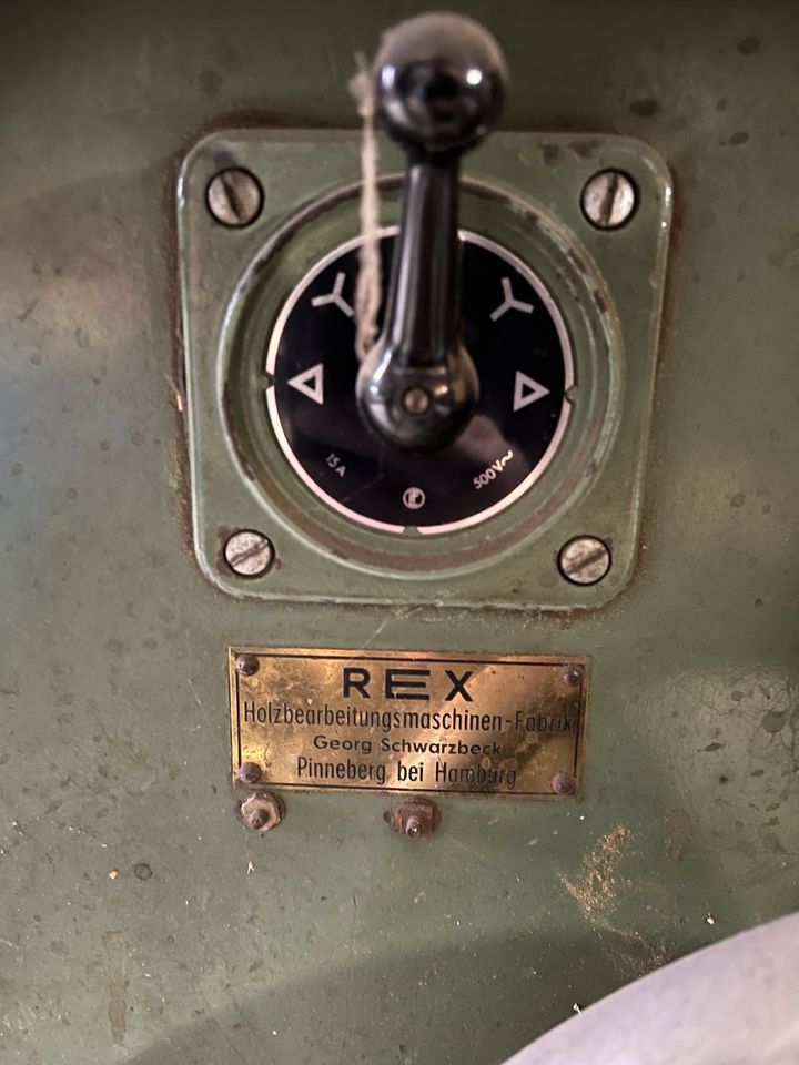Kreissäge, Fräse der Firma Rex in Heidelberg