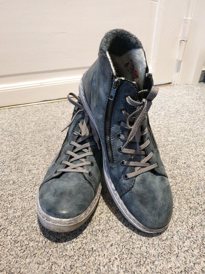 Rieker Boots blau Gr. 44 gefüttert in Nordenholz