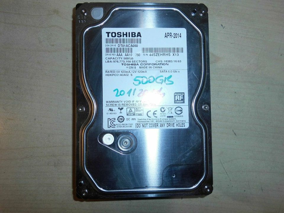 500 GB HDD 3,5" in Hannover