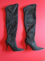 LETZTE CHANCE Schwarze Stiefel Overknees mit Pailetten Baden-Württemberg - Ludwigsburg Vorschau