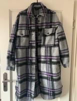 Vero Moda Woll Mantel grau lila Gr. S Damen West - Unterliederbach Vorschau