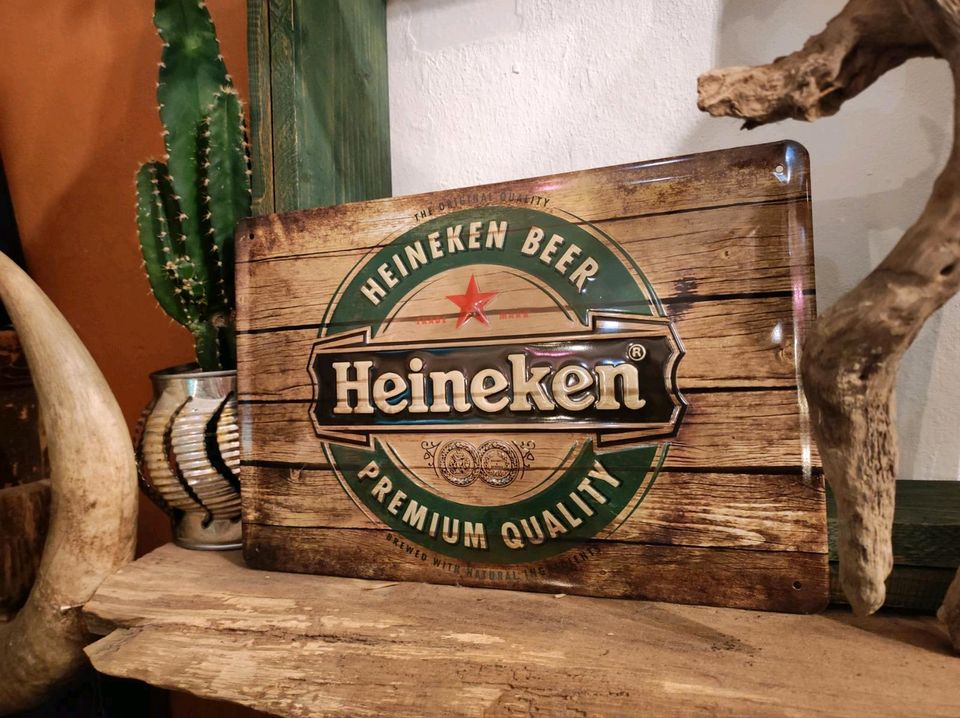 Geprägtes Heineken Bier Deko Blechschild 30x20cm Bar Schild in Bielefeld