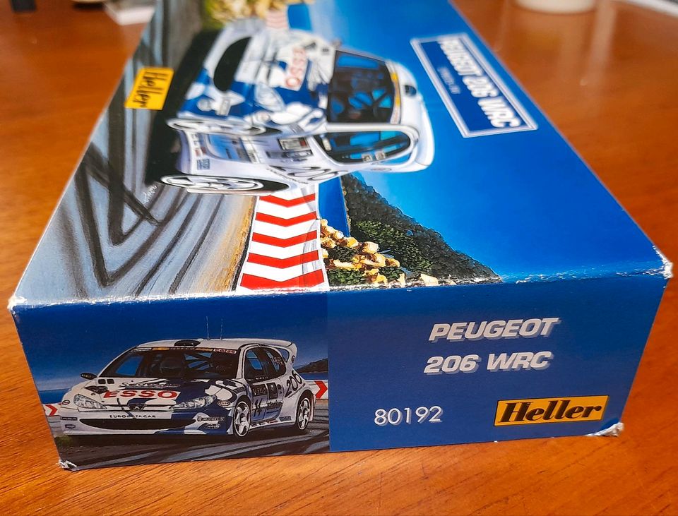 Heller Peugeot 206WRC Modellauto,1:43,Rennauto in Mücke