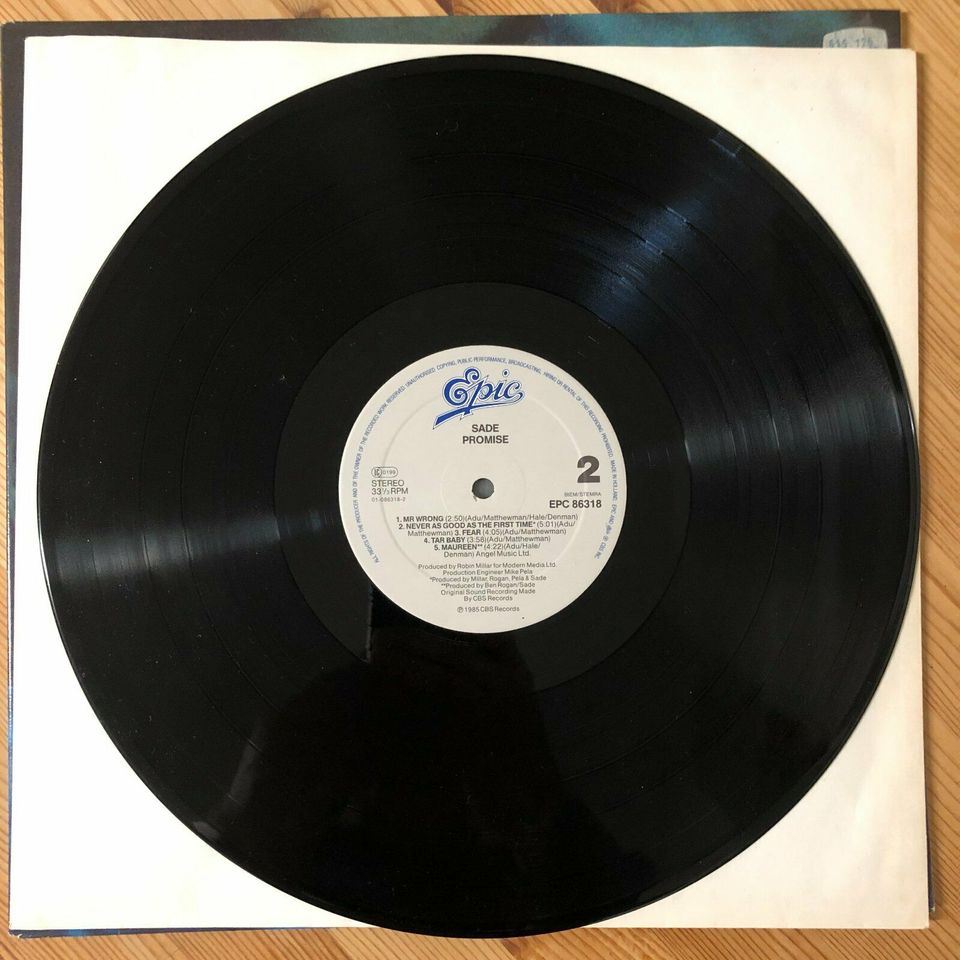 Sade Promise 1985 - Schallplatte 12" Vinyl LP in Mainz