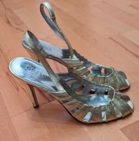 Guess Pumps Peeptoe High-Heels Leder  Gold Größe 41 München - Bogenhausen Vorschau