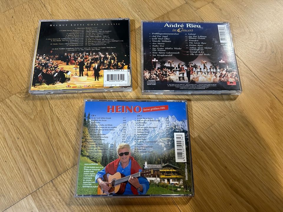 4 CDs Heino, Helmut Lotti Andre Rieu Schlager Classic in Markt Rettenbach