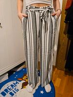 leichte Leinen Sommerhose in Gr.38 von H&M in schwarz-weiss München - Moosach Vorschau