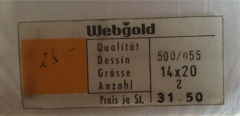 Bettwäsche Kopfkissenbezüge Aussteuer OVP Vintage 50er/ 60er in Aschaffenburg