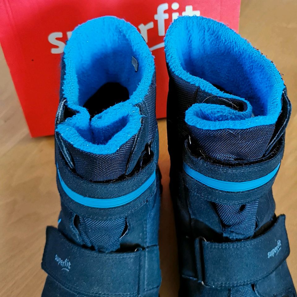 Superfit Winterstiefel, Husky, schwarz /blau, Gr. 40 in Plön 