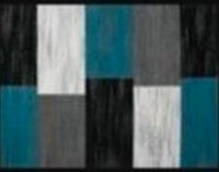 Teppich 120x170 cm Farbe blau - schwarz - weiß neu und OVP Bayern - Johannesberg Vorschau