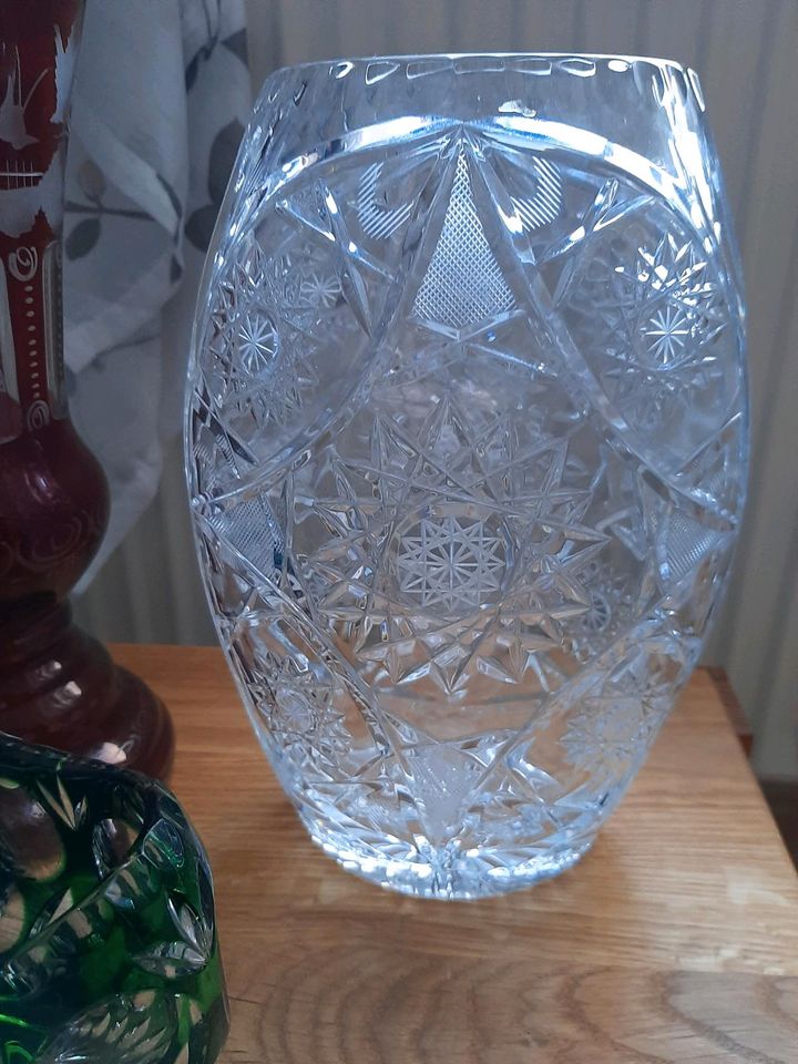 Bleikristall Kristall Glas Vase Schale in Malz