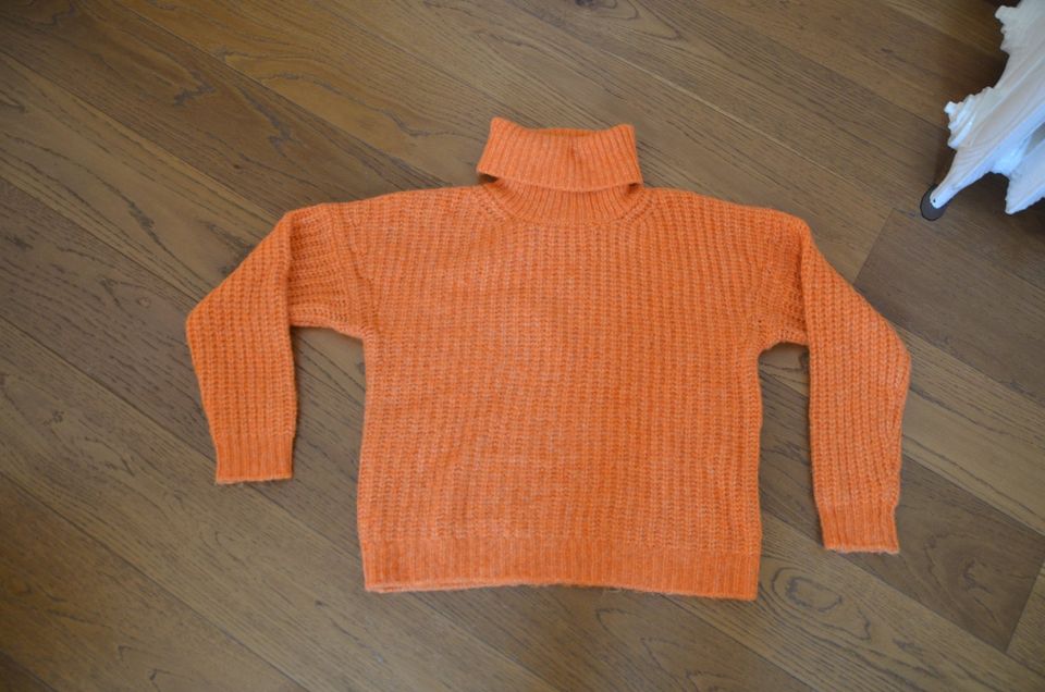 Pullover Strickpullover GINA Gr.S orange weiss Top in Herford