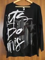 Tredy - Shirt schwarz mit Schrift Gr 2 ( 40/42 ) Bayern - Werneck Vorschau