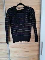 Pullover schwarz bunt Glitzerstreifen Damen Background M Bayern - Oberbergkirchen Vorschau