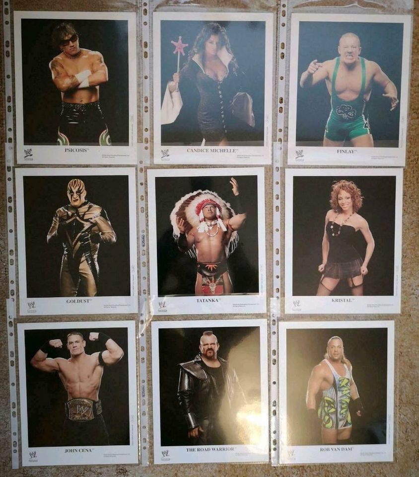 WWF WWE Wrestling Promo Foto Autogramm Karten in Halberstadt