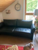 Leder Sofa schwarz Baden-Württemberg - Waiblingen Vorschau