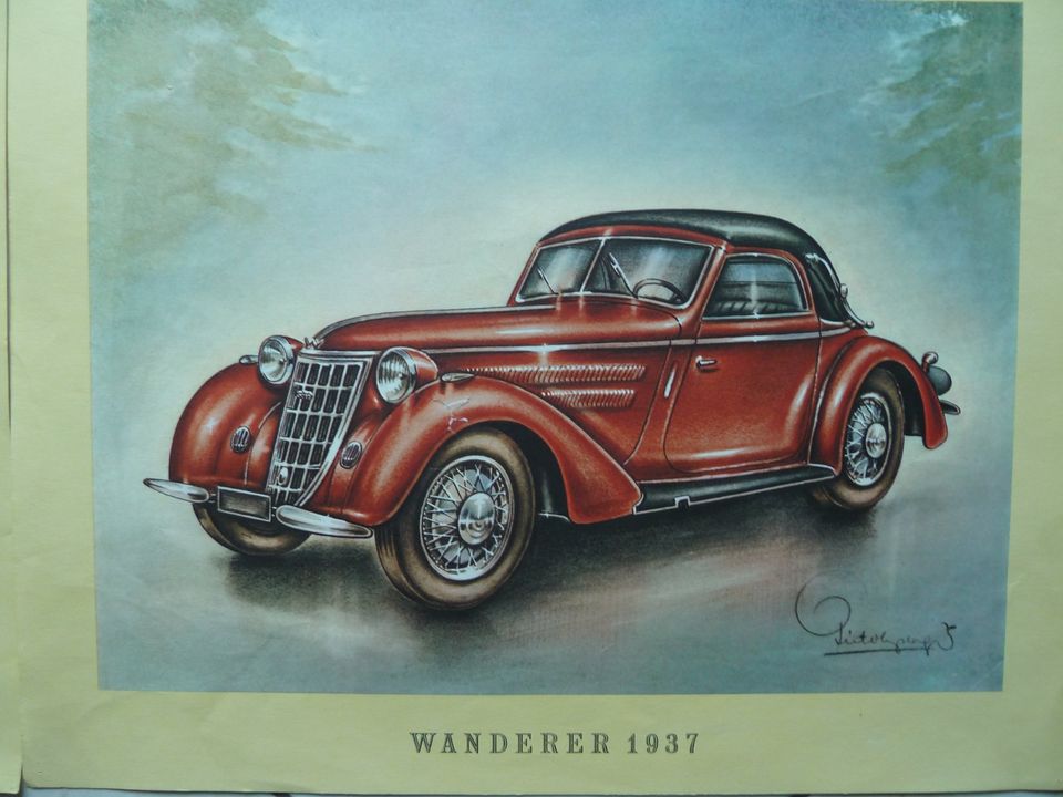 ARAL Oldtimer Kunstdrucke / Sammelbilder 70ziger Jahre - 3 Stück in Backnang