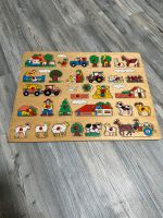 Holzpuzzle steckpuzzle Motorik Baby Kinder Bauernhof Montessori Niedersachsen - Belm Vorschau