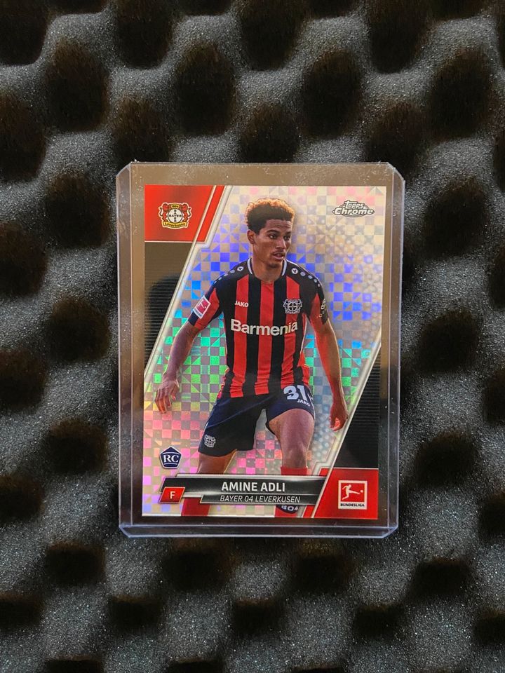 Amine Adli Rookie /250 X-Fractor Leverkusen 2021-22 Topps Chrome in Düsseldorf