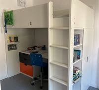 Hochbett Ikea mit Schreibtisch und Schrank Hessen - Neu-Isenburg Vorschau