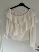 Vila, langarm Bluse, Chiffon, Creme, L,40, Oberteil, one shoulder Niedersachsen - Schiffdorf Vorschau