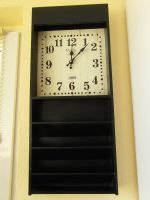 Uhr mit Brieffächern zum Aufhängen Batteriebetrieb Rheinland-Pfalz - Bodenheim Vorschau