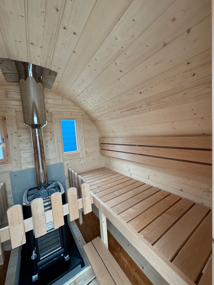 Fasssauna 2.5x2.37m SOFORT ✅ Gartensauna Außensauna Mobile Sauna in Stuhr