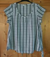 CANDA: süße SOMMER-BLUSE in schwarz-weiß kariert, Gr. 48/50 TOP! Nordrhein-Westfalen - Jülich Vorschau