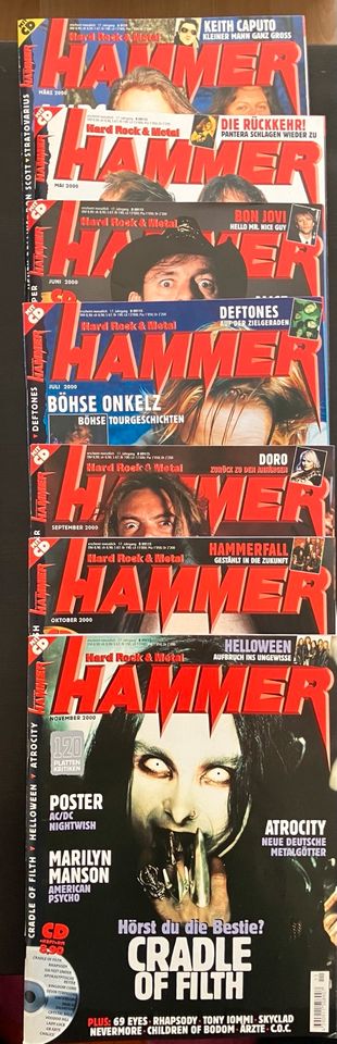 Metal Hammer, div. Jahrgänge 1998 - 2017 in Saarbrücken