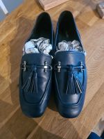 Clarks Slipper Gr. 41.5 Leder in dunkelblau Nordrhein-Westfalen - Gummersbach Vorschau