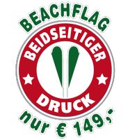 Beachflag beidseitiger Druck inkl. Bodenhalterung, Gestaltung Eimsbüttel - Hamburg Schnelsen Vorschau