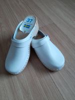 Damen Clogs  Retro Gr. 37 Leder Holz Hessen - Mittenaar Vorschau