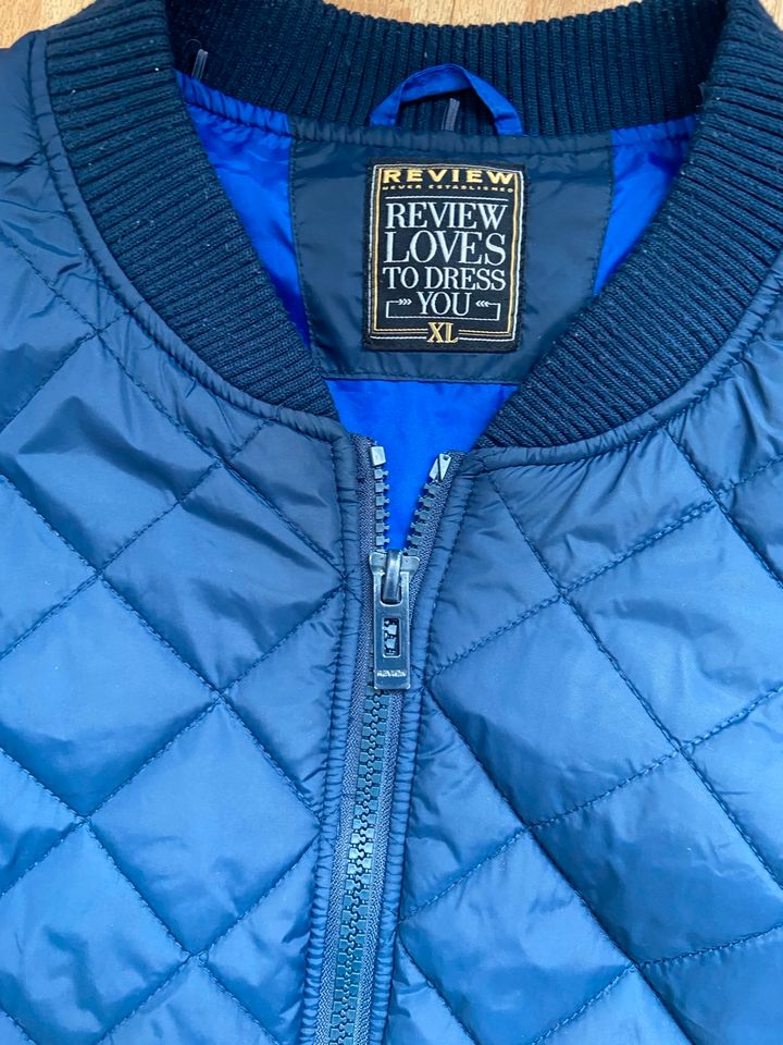 Review Herren Jacke Steppjacke blau Blouson XL 52 in Köln