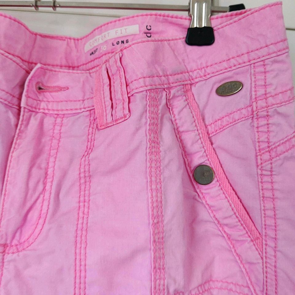edc Damenhose comfort fit Gr 36 rosa lachs grau pink Sommerhose in Solms