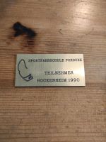 Porsche Sportfahrschule Hockenheim 1990 Plakette Nordrhein-Westfalen - Lienen Vorschau