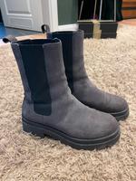 Leder Chelsea Boots Gr. 36 grau 5th Avenue Nordrhein-Westfalen - Paderborn Vorschau