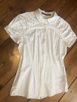 Zara Bluse Hemd Shirt Weiß Kragen Business 36 S Blogger Raffung Berlin - Mitte Vorschau